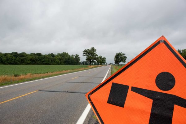 Orange Road Signs