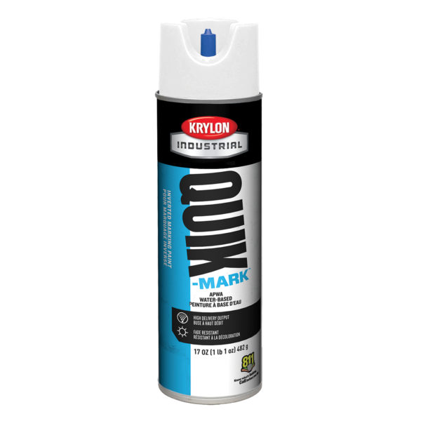 QUIK-MARK Water-based Inverted Marking Paints, Brilliant White