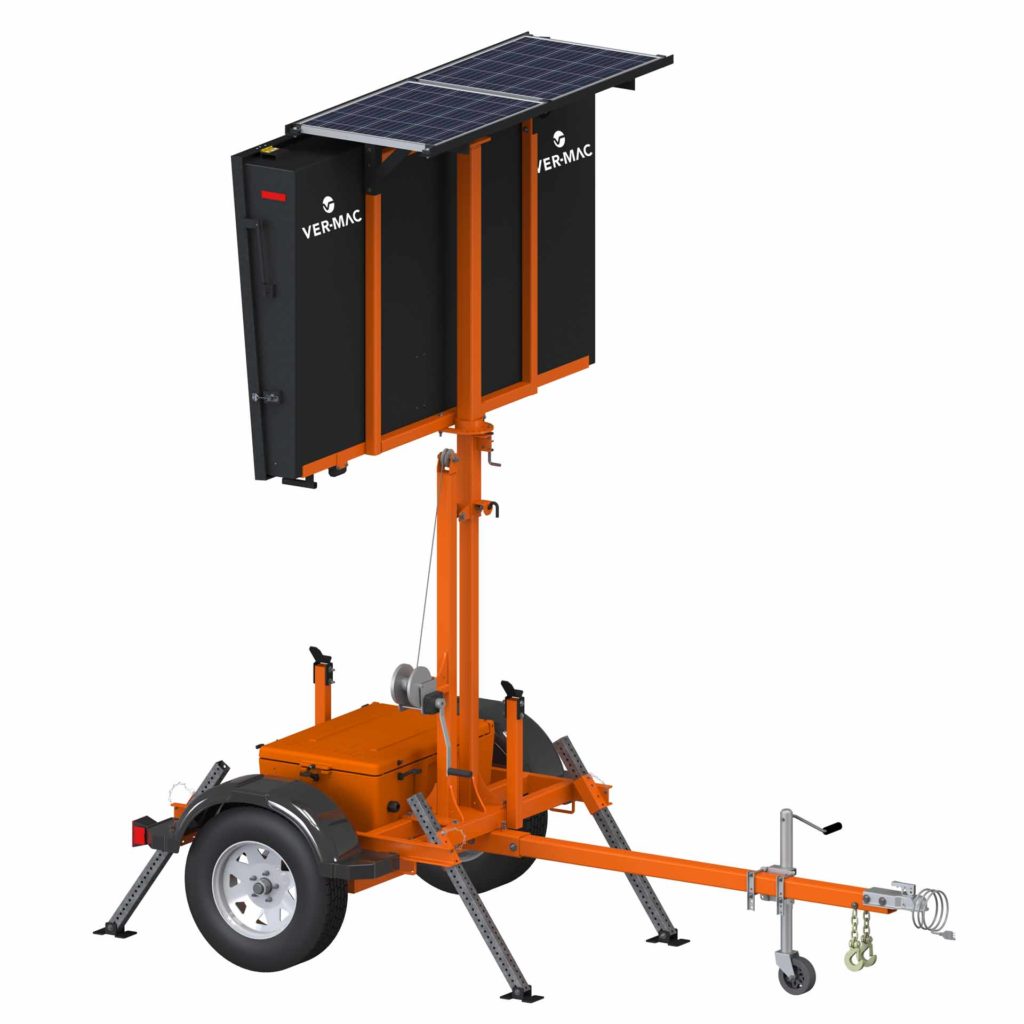 Portable Changeable Message Board Capitol Barricade