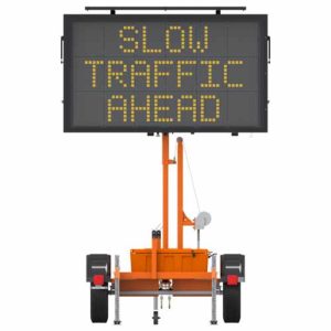 Speed Trailer Message Slow Traffic Ahead