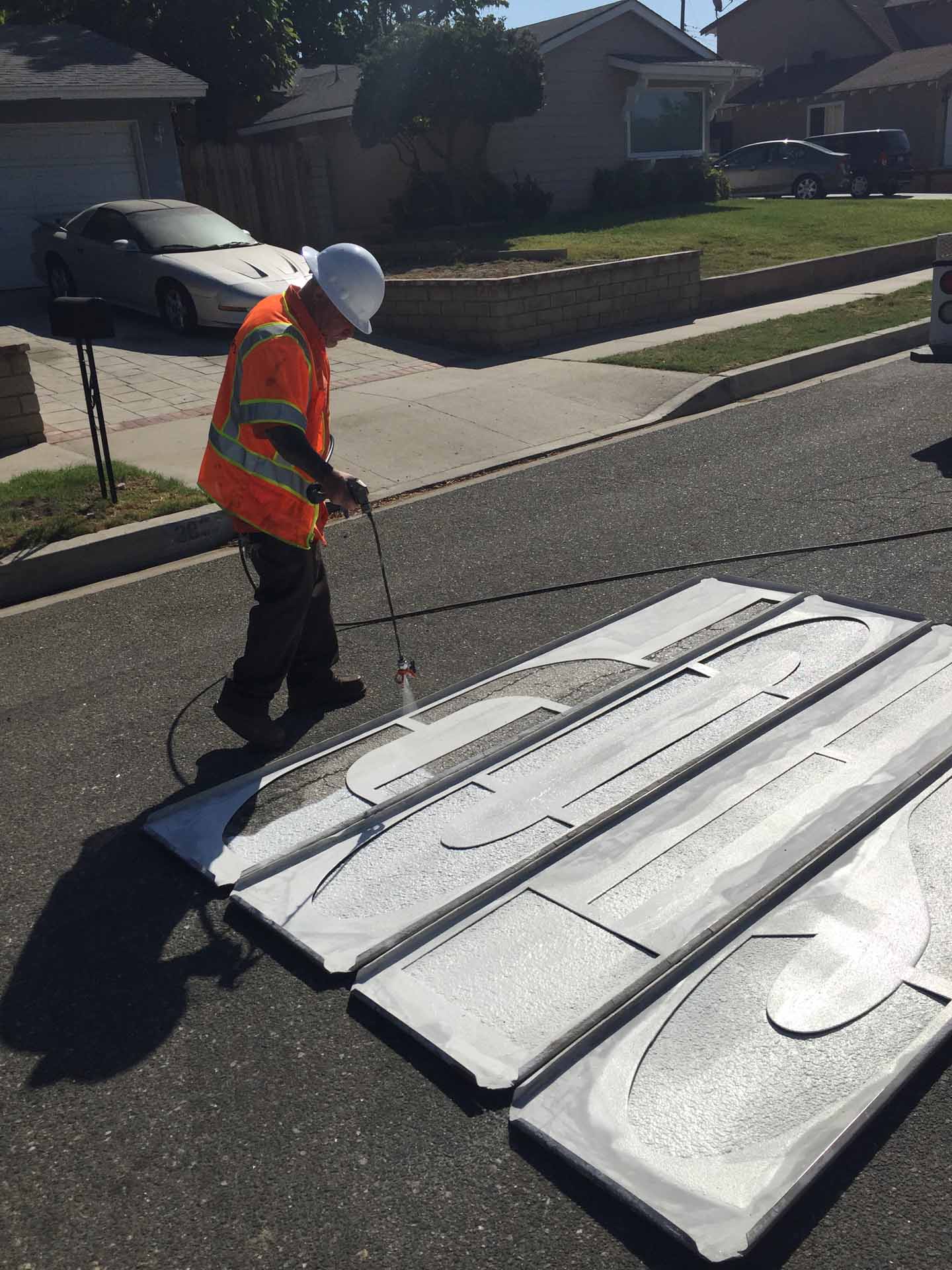 Traffic Control Parking Lot Stencils