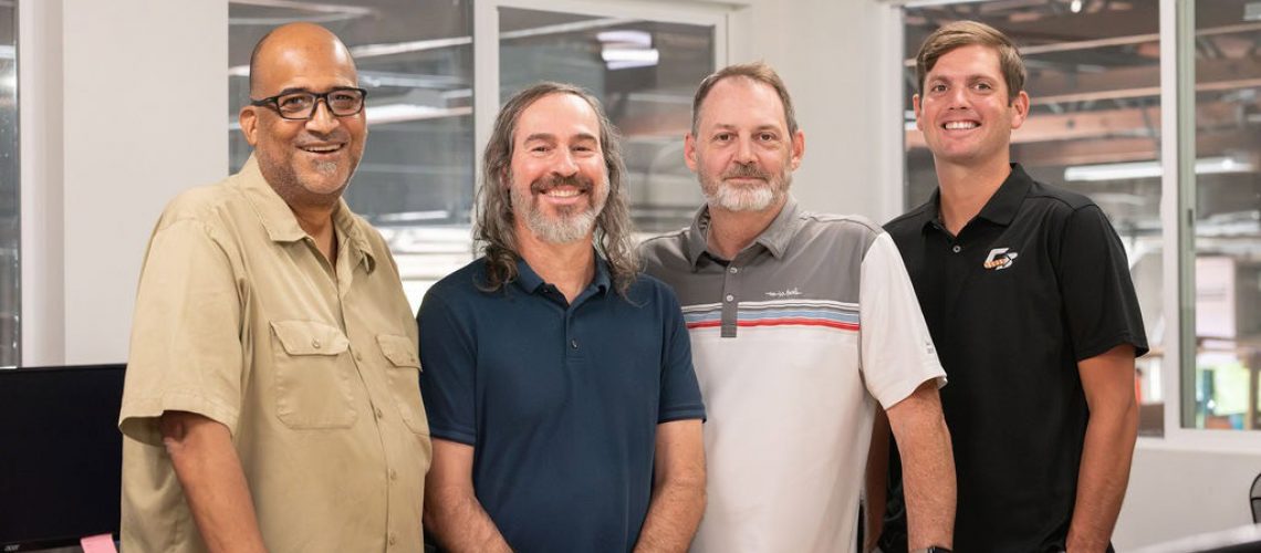 Traffic Control Plan Department (left to right) Cardel Daniels, Jason Beane, Paul Terrebonne, Peter Iliff