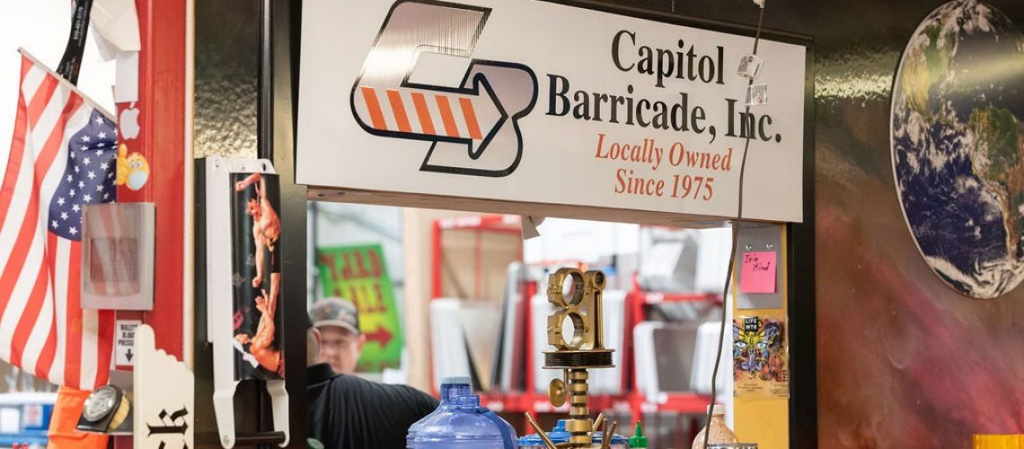 capitol barricade sign traffic control equipment rentals near me