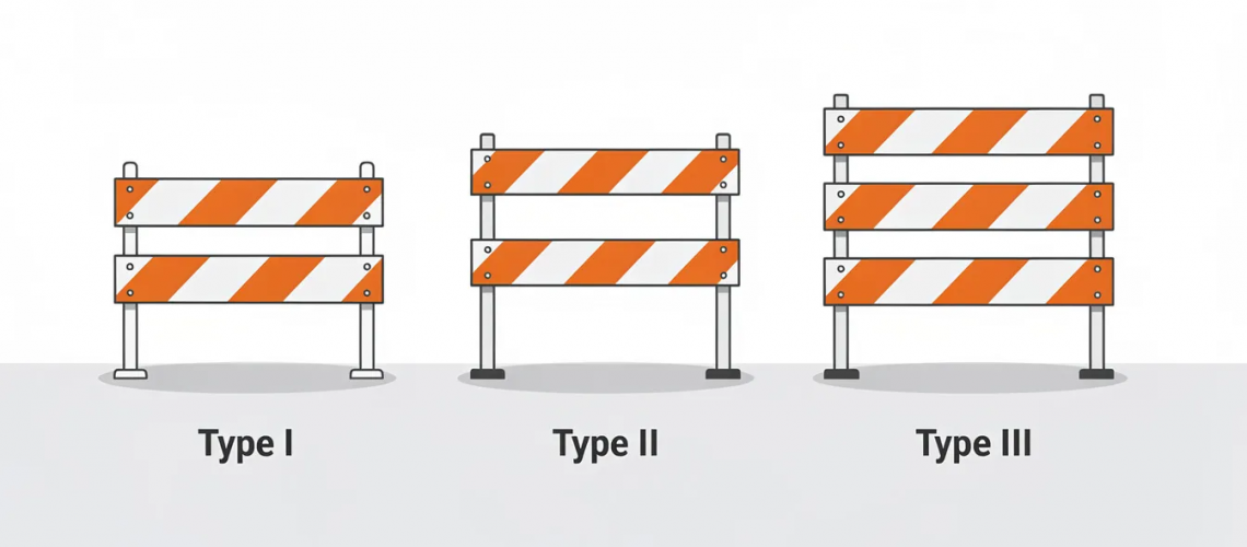 type i, type ii, and type iii barricades capitol barricade