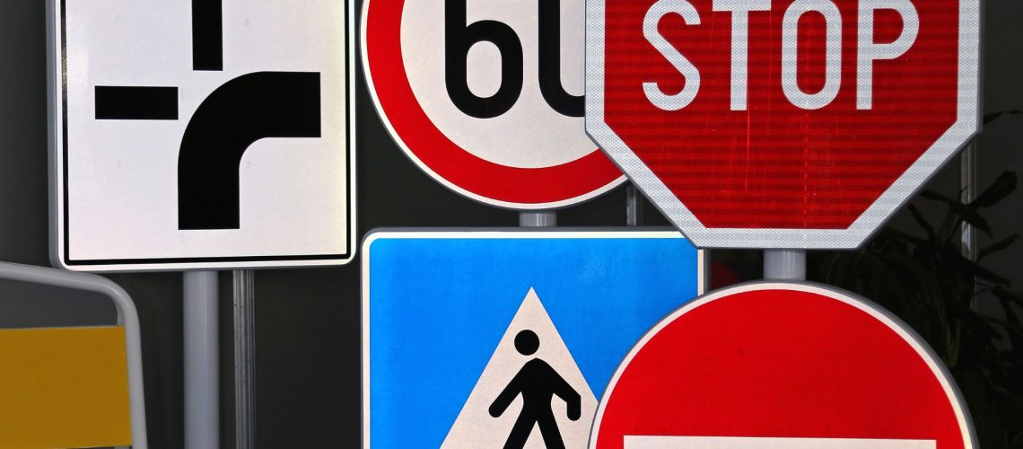 multiple road signs