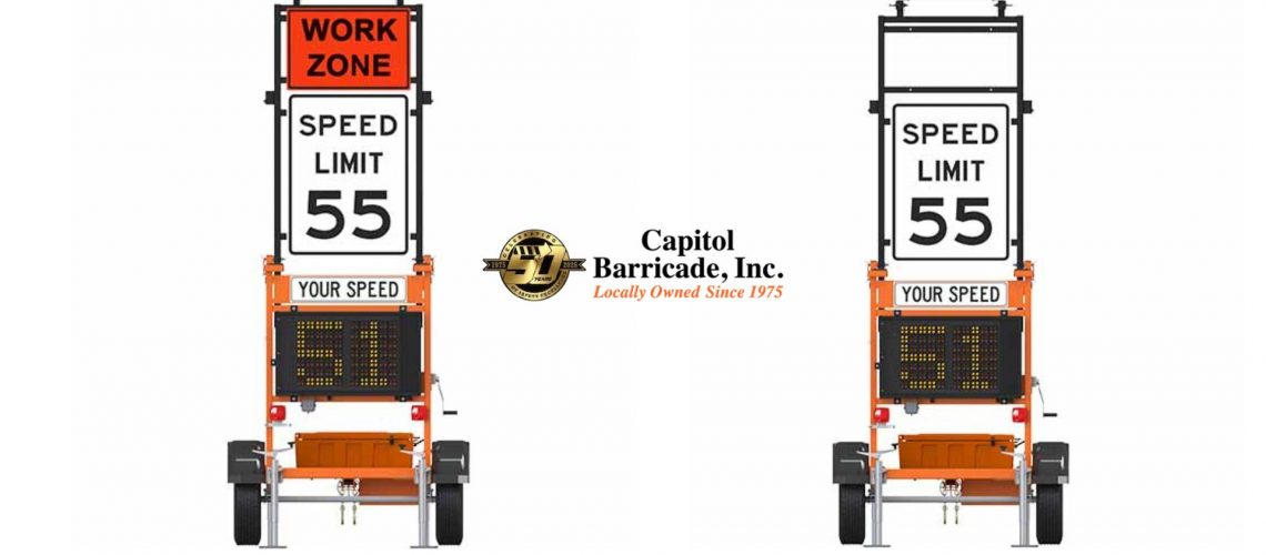 speed sign for rent or purchase from capitol barricade