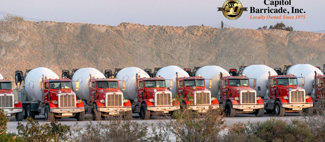 fleet vehicles with capitol barricade logo on the side of the image