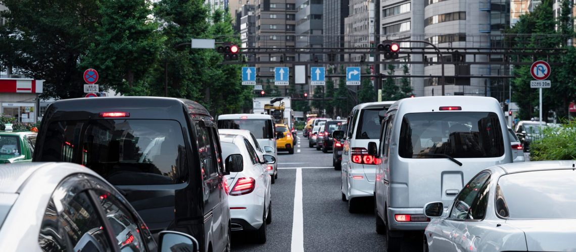 Traffic Control Devices Positioned Along Highway