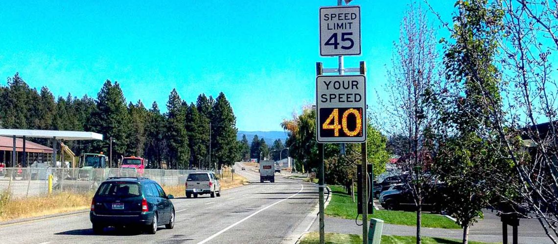 Electronic Road Sign - Speed Limit