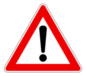 Exclamation Point Warning Sign