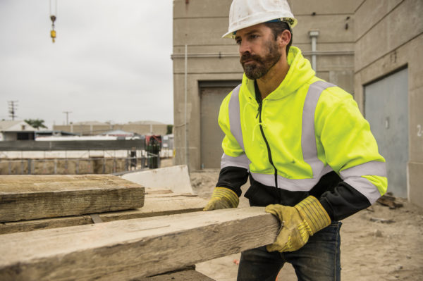 Construction Worker Wearing Protective Gears