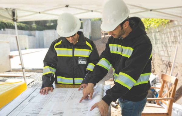 Construction Men Wearing PPE