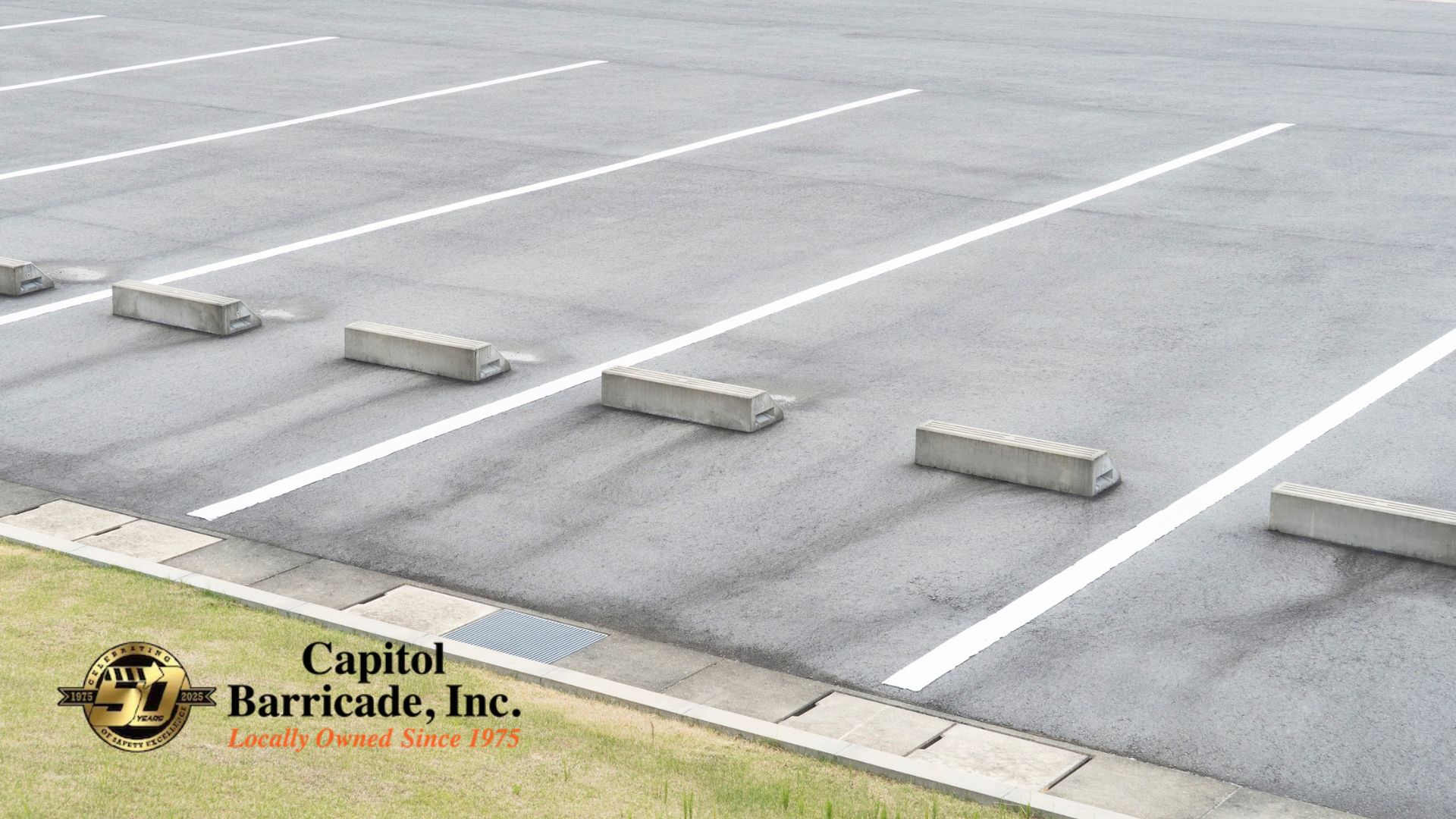 concrete parking lot car stops in sacramento california