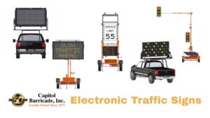 Capitol Barricade Electronic Traffic signs for rent or sale sacramento ca