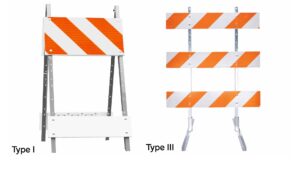 type 1 and 3  of barricades