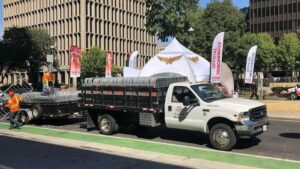 capitol barricade fleet vehicle with branding