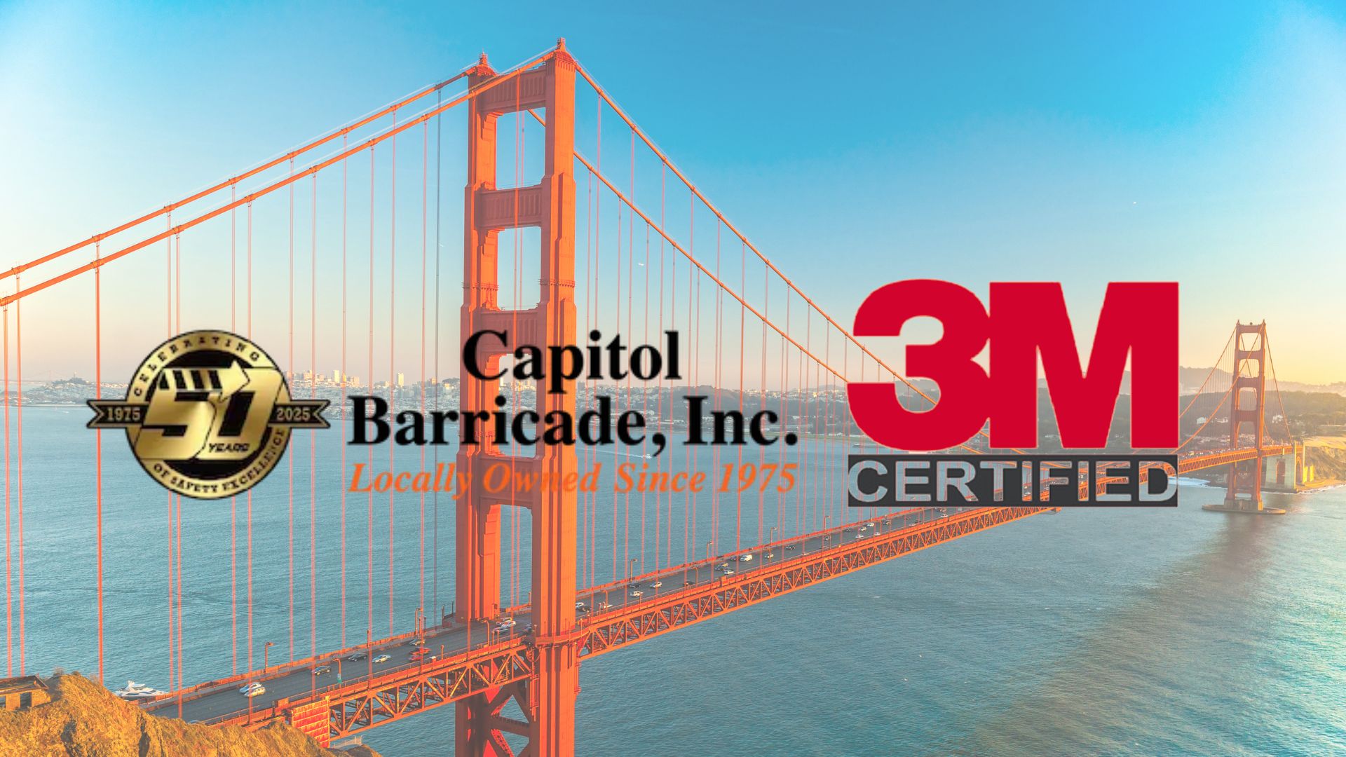 Capitol Barricade logo with 3M certified installer logo