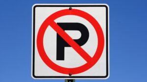 no parking sign for sale in sacramento ca capitol barricade