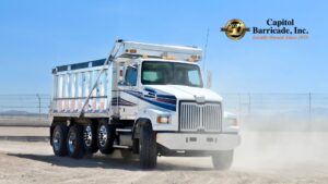 fleet work vehicle in the hot sun